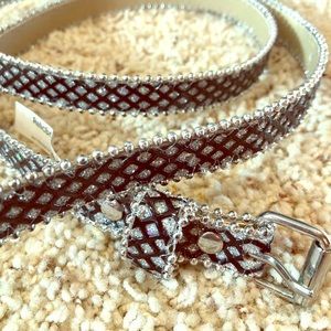 Relic brand skinny glitter belt - new